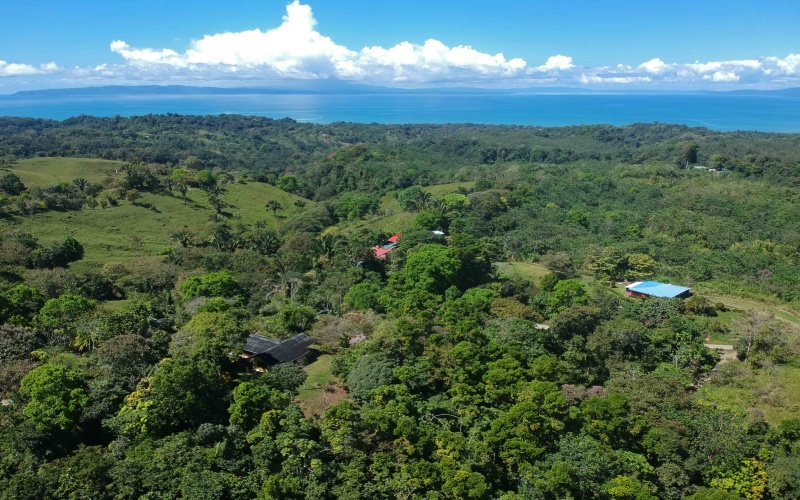 Aerial View of the beach in Pilon Costa Rica from a property for sale