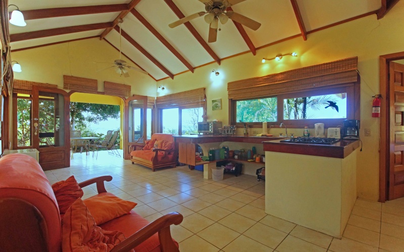 Living Area of Casa Del Sol in Cuervito de Pavon Costa Rica