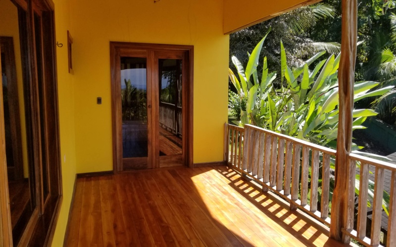 Gorgoeous Christobal wood deck in Casa Amarilla for sale by Keller Williams Costa Rica