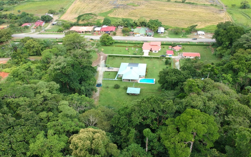 A 1 hectare property with a new modern solar home for sale in Golfito Costa Rica