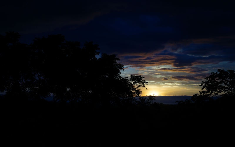 The View at Sunset from Casa Mango in La Virgen de Pavon Costa Rica